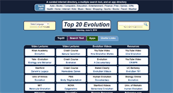 Desktop Screenshot of evolution.top20biology.com