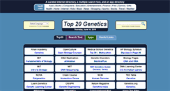 Desktop Screenshot of genetics.top20biology.com