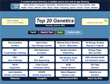 Tablet Screenshot of genetics.top20biology.com