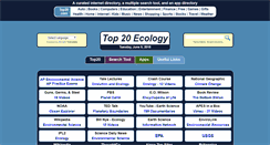 Desktop Screenshot of ecology.top20biology.com