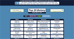 Desktop Screenshot of botany.top20biology.com